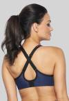 Biustonosz niebieski sportowy AVA - DINA Full Cup Navy Blue