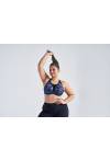 Dina full cup sports bra, navy blue