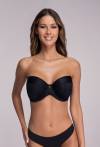 Biustonosz AVA bardotka czarna - AV 1787 STRAPLESS BLACK