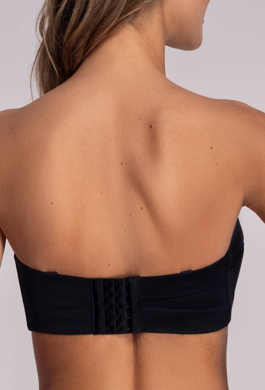 Biustonosz AVA bardotka czarna - AV 1787 STRAPLESS BLACK