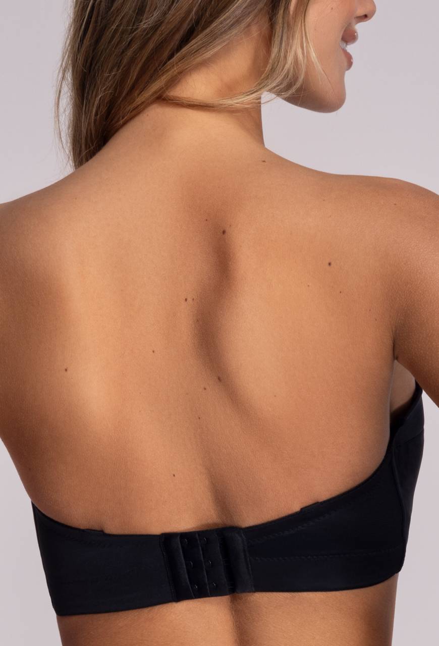 Biustonosz AVA bardotka czarna - AV 1787 STRAPLESS BLACK