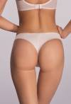 Stringi AVA Beż – tiulowe, koronkowe AV 1396/S Beige