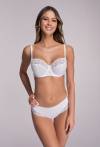 Figi AVA białe, klasyczne, koronkowe – AV 2111 White