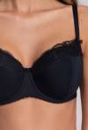 Biustonosz AVA czarny, pełny - AV 2112 Full Cup Black
