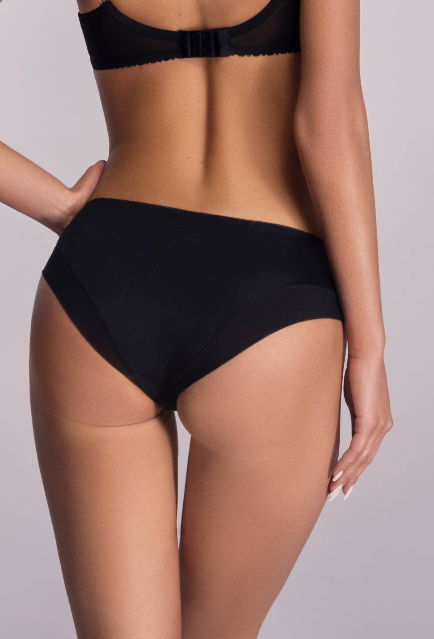 Figi AVA czarne i eleganckie z koronką  - AV 2112 Black