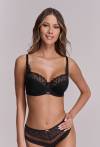 Biustonosz AVA czarny, półusztywniany - AV 2105 Semi Soft Black