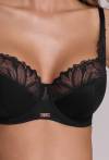 Biustonosz AVA czarny, półusztywniany - AV 2105 Semi Soft Black