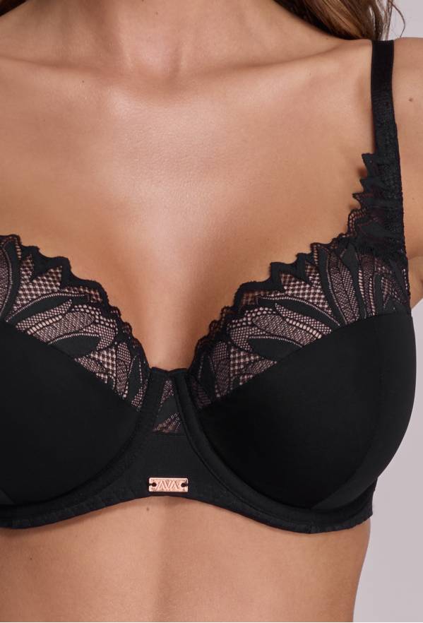 AV 2107 Full Cup Black Bra