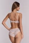 Biustonosz AVA beżowy, elegancki  - AV 2104 Push Up Beige