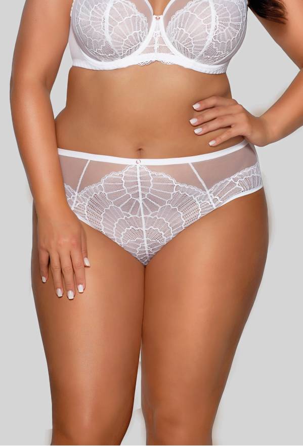 Figi AVA biale, delikatne, koronkowe i eleganckie – AV 2109 White