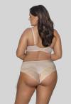 Brazyliany AVA beżowe, koronkowe, komfortowe – AV 2109/B Beige