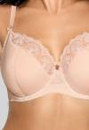 AVA Beige Semi Soft  – półusztywniany biustonosz z haftem AV 1921