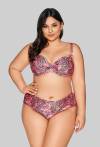 Różowe Brazyliany Kąpielowe w Panterkę - SF 217/5 Pink