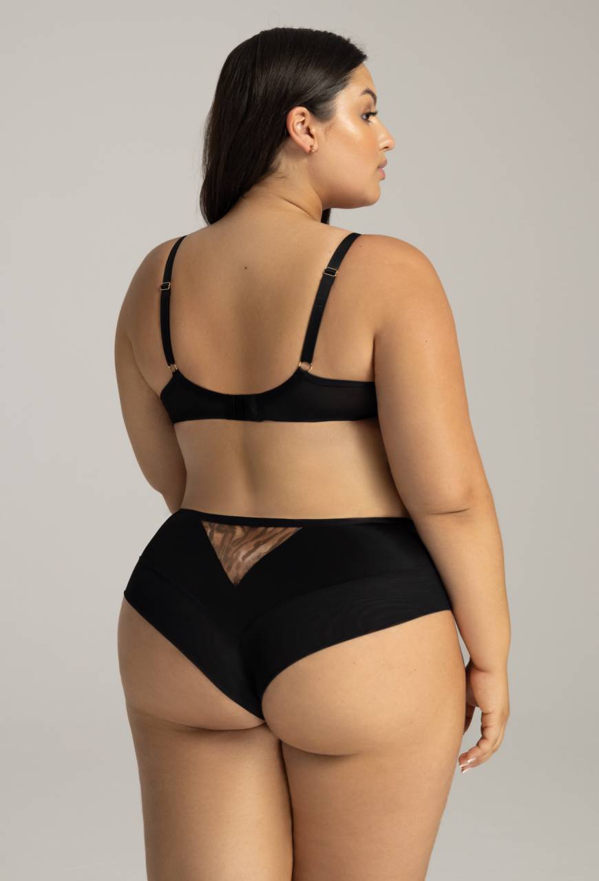 Biustonosz AVA Soft - miękki biustonosz z cętkowanym haftem AV 2144