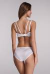 Biustonosz AVA Semi Soft Biały - półusztywniany, haftowany AV 2198