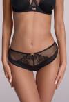 Brazyliany z haftem i tiulem - AV 2198/B BLACK