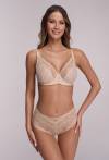Brazyliany AV 2200/B Beige – koronkowa bielizna z podwyższonym stanem