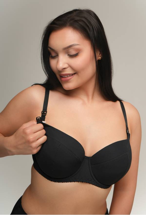 AV 2203 Full Cup Mama Black Bra
