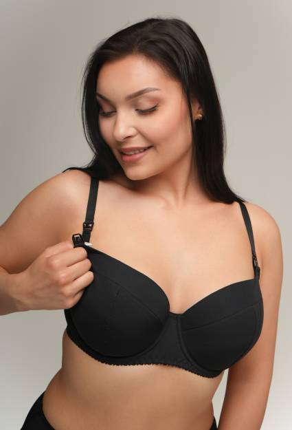AV 2203 Full Cup Mama Black Bra