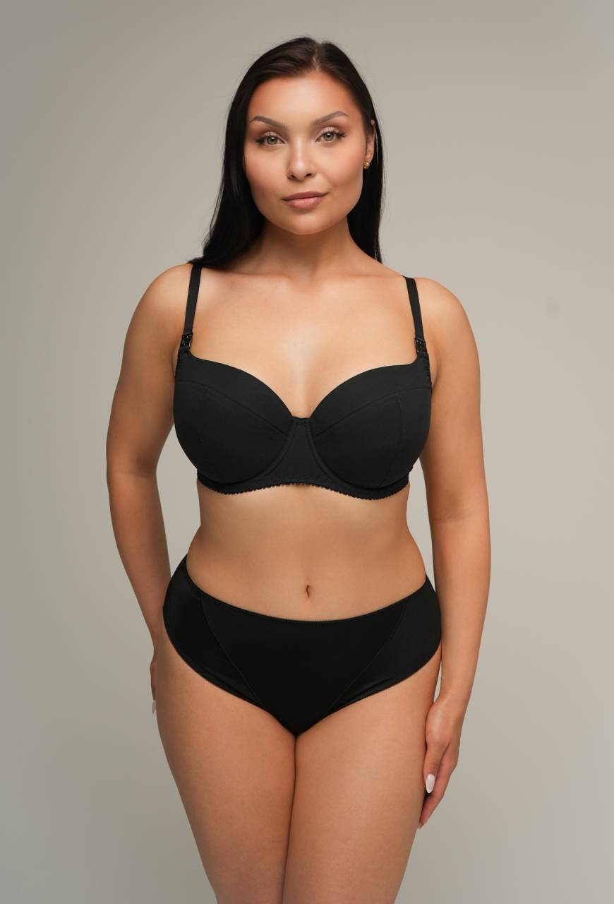 AV 2203 Full Cup Mama Black Bra