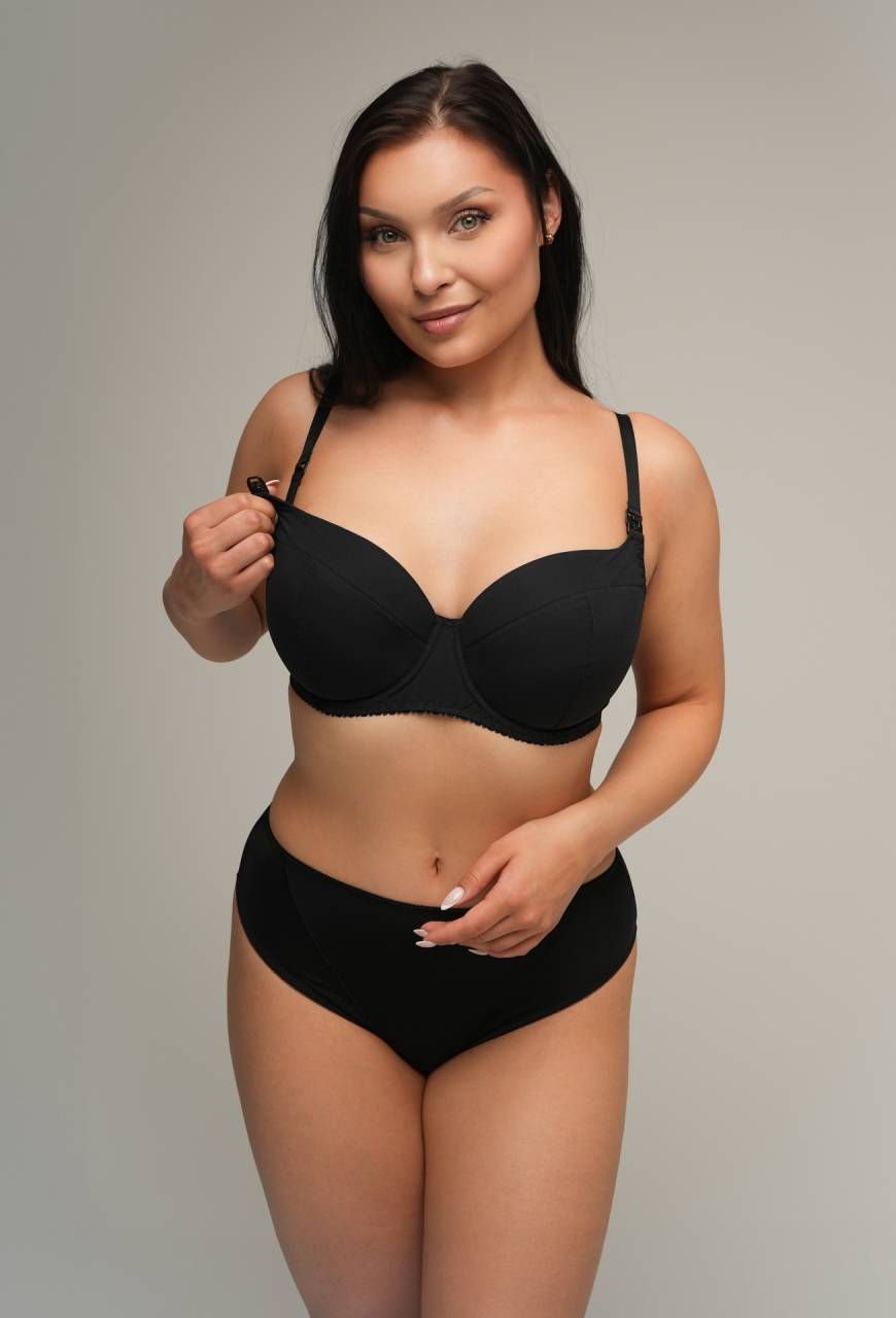 Biustonosz do karmienia AVA 2203 Mama Full Cup Czarny