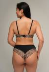 Biustonosz push-up Black Panther | AV 2208 – panterka i czerń