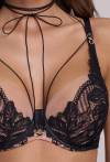 AV 2176 Infinity – Zmysłowy biustonosz push-up z tiulem i koronką