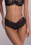 Brazyliany AV 2177 Black – koronka, tiul, złote detale