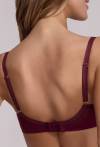 Biustonosz AV 2196 Majesty burgund – semi soft z haftem
