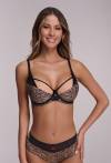 Biustonosz AV 2191 Rebel – push-up z tygrysim printem