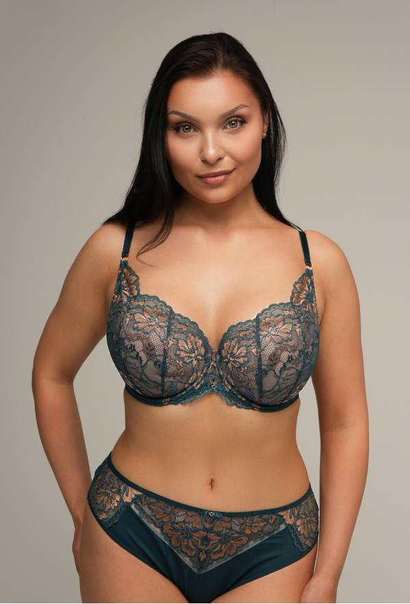 AV 2205 Push Up Balconette Azure Bra