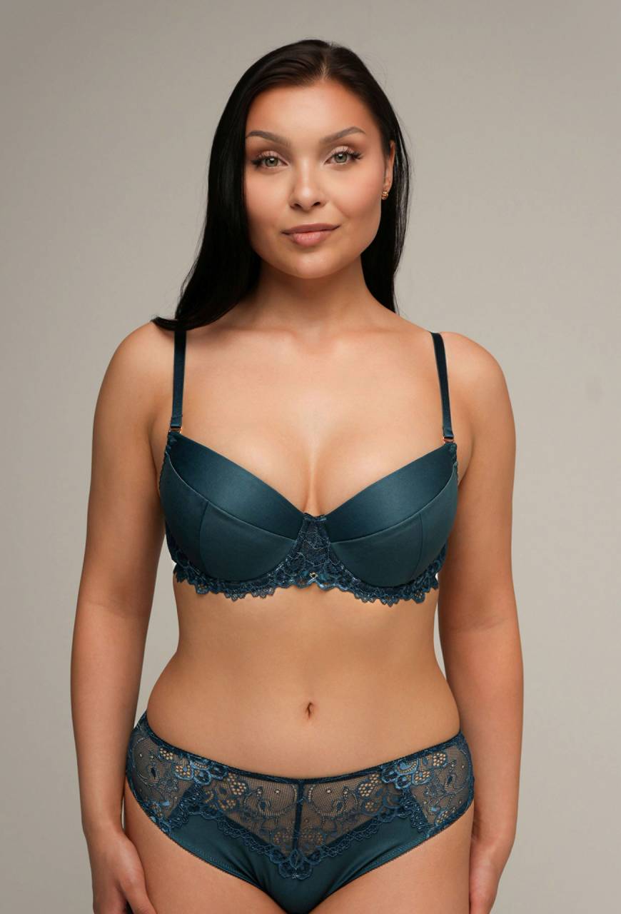 AV 2201 Push Up Petrol Bra
