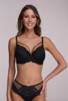 AV 2153 Push Up Black Bra