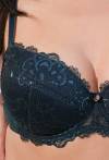 Biustonosz AV 2004 Push Up - zielony z koronką – elegancki i zmysłowy
