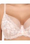 Biustonosz AV 2247 Nude Pink – kwiatowa koronka, perfekcyjne podtrzymanie