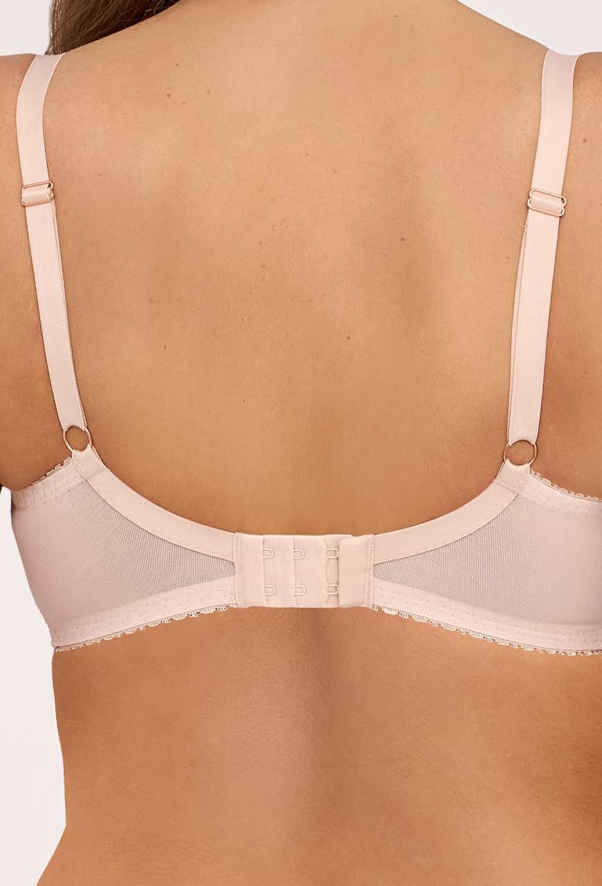 Biustonosz AV 2247 Nude Pink – kwiatowa koronka, perfekcyjne podtrzymanie