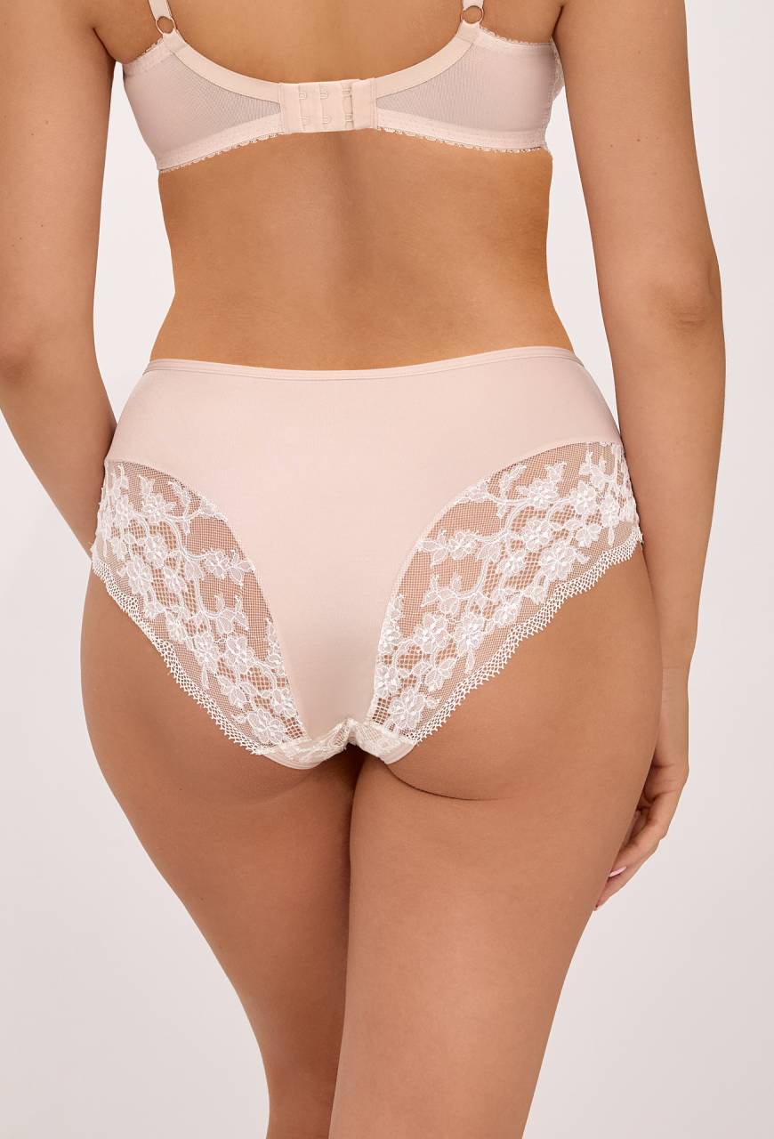 Figi AV 2247 Nude Pink – koronkowe, eleganckie, wysoki komfort