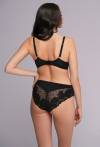 Biustonosz AV 2253 Black – czarna koronka z błyskiem | Elegancki Soft