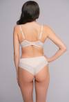 Biustonosz AV 2256 Beige – elegancki biustonosz half cup z koronką