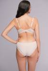 Biustonosz AV 2256 Beige – elegancki biustonosz half cup z koronką